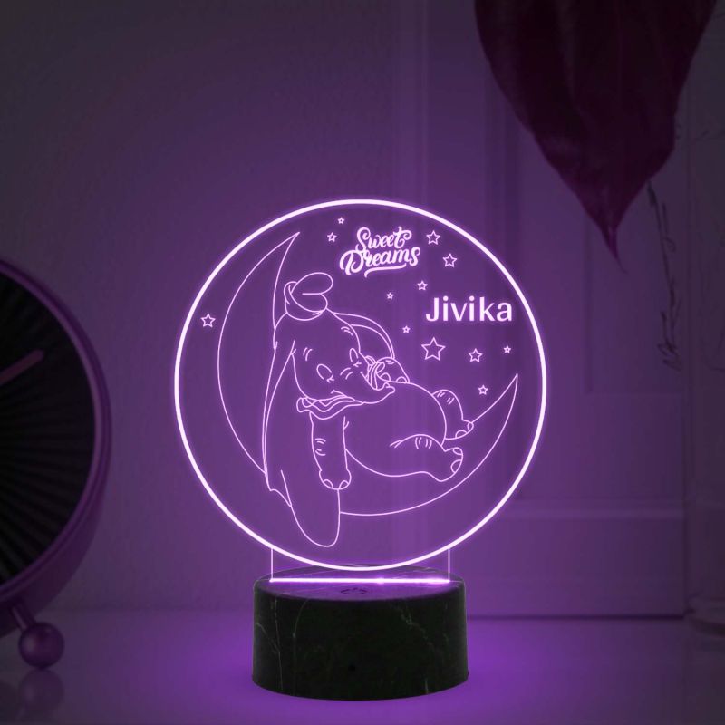 Good Night Sweet Dream Night lamp with Automatic Color Changing Light Customized with Name Birthday Gifts Kids